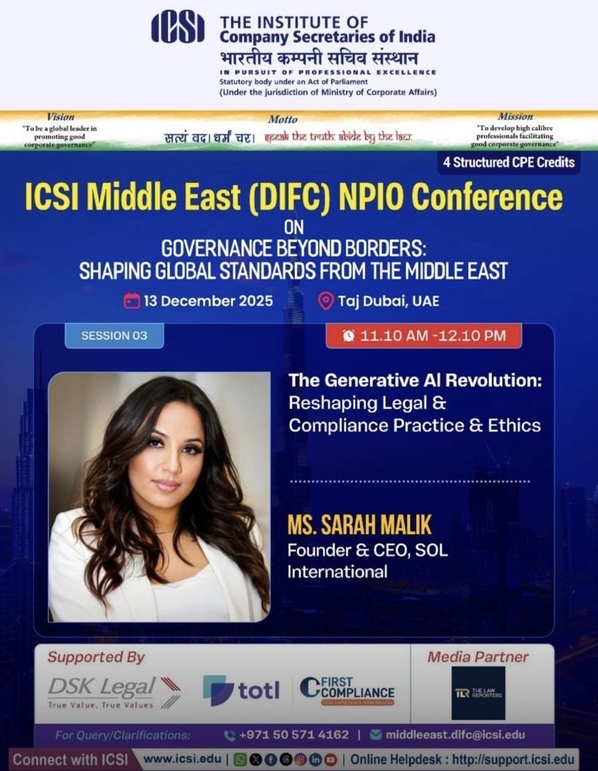 ICSI Middle East (DIFC) NIPO Conference